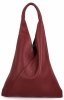 Bőr táska shopper bag Vittoria Gotti bordó 5820S